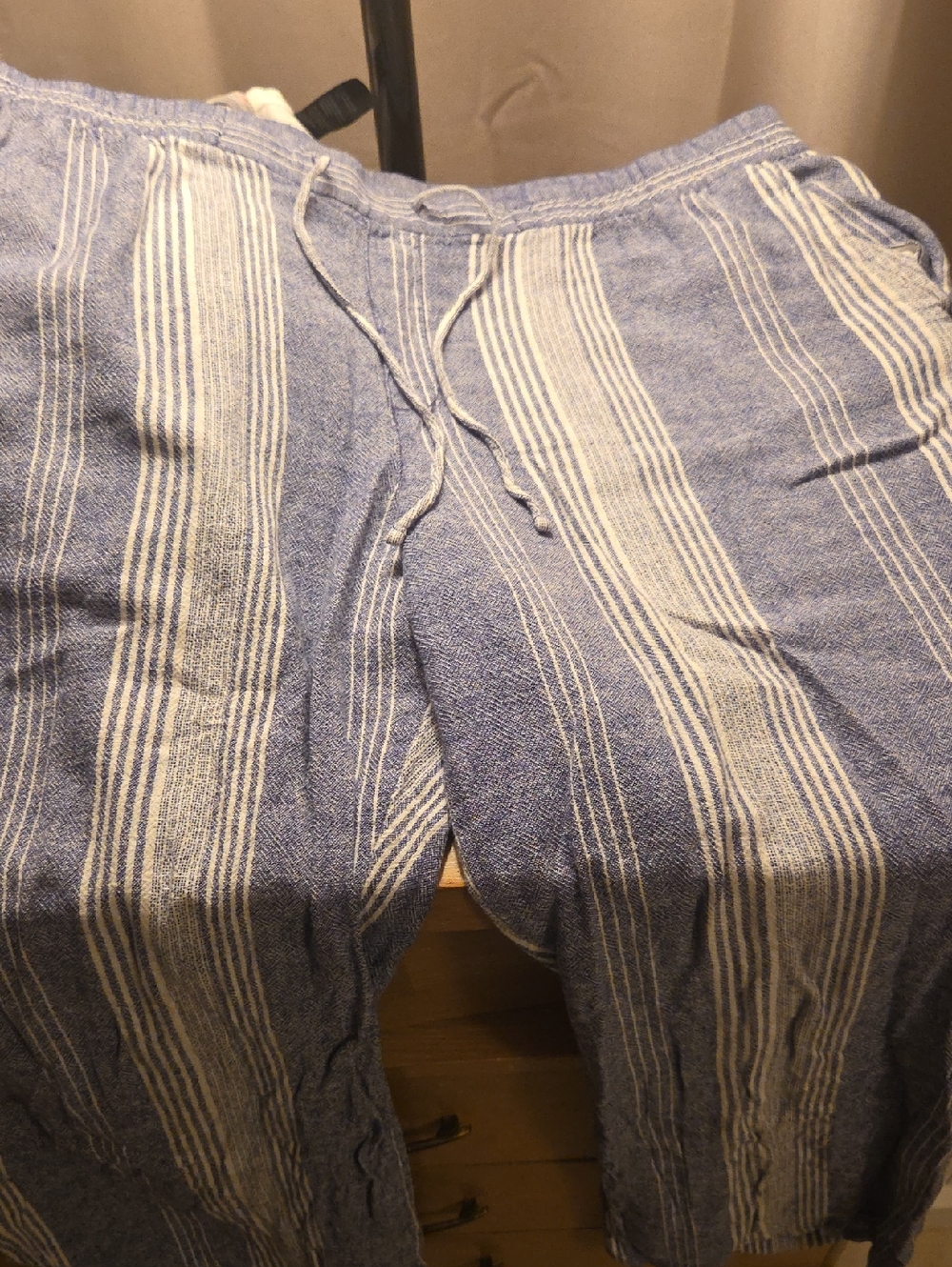 Linen drawstring pants